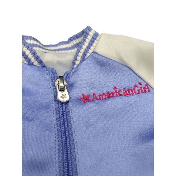 American Girl Doll 18” Innerstar University Varsity Bomber Jacket Purple - Picture 4 of 10